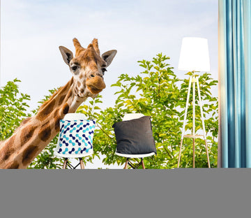 3D Giraffe Forest 344 Wall Murals Wallpaper AJ Wallpaper 2 