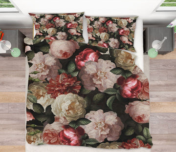 3D Beautiful Peony Flower 113 Uta Naumann Bedding Bed Pillowcases Quilt Quiet Covers AJ Creativity Home 