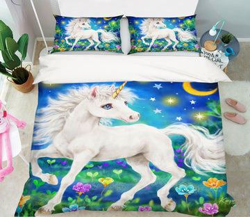 3D Unicorn Star 5819 Kayomi Harai Bedding Bed Pillowcases Quilt Cover Duvet Cover