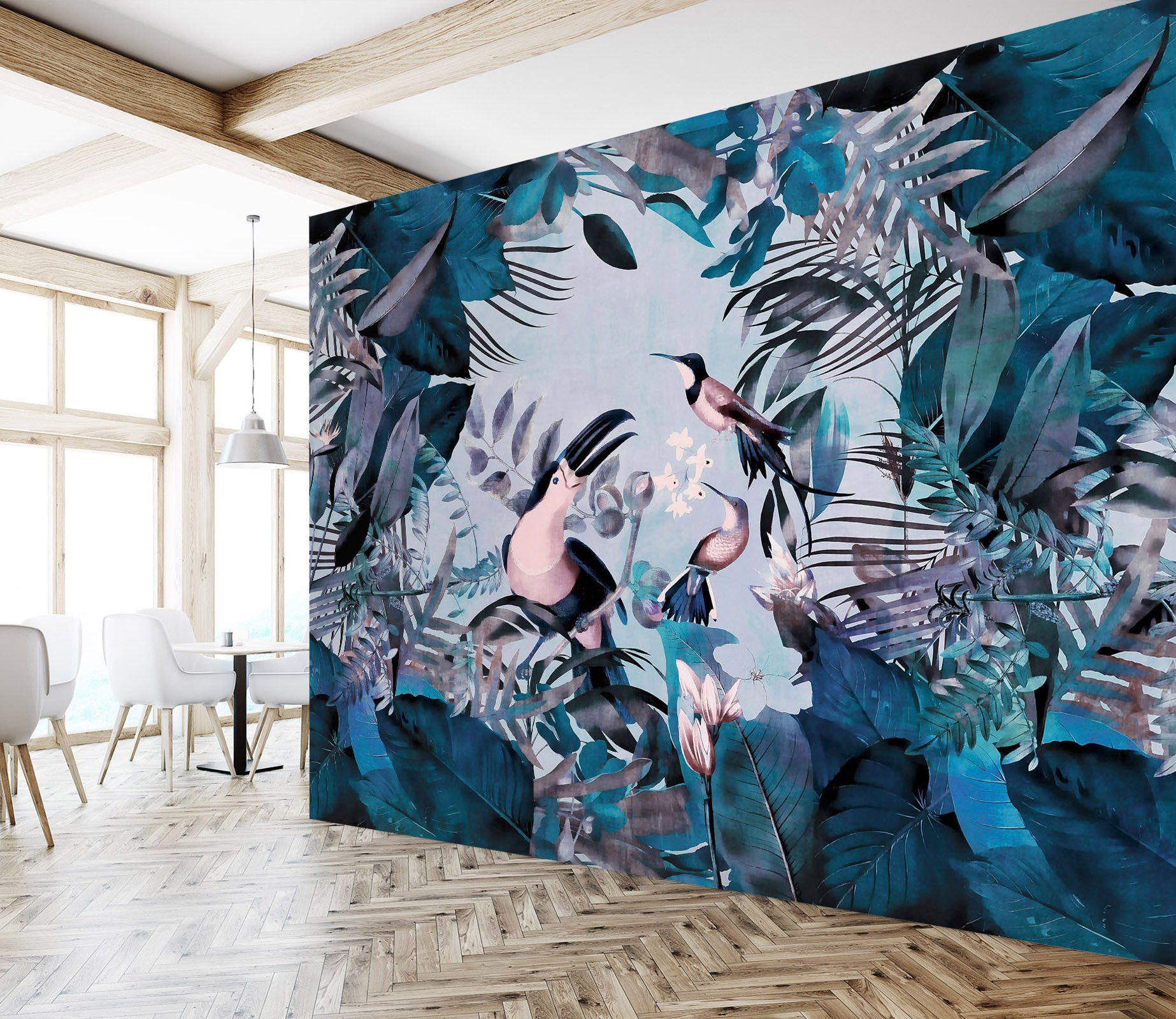 3D Bird Feeding 1404 Andrea haase Wall Mural Wall Murals Wallpaper AJ Wallpaper 2 