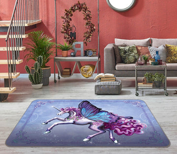 3D Wing Horse 3002 Rose Catherine Khan Rug Non Slip Rug Mat Mat AJ Creativity Home 