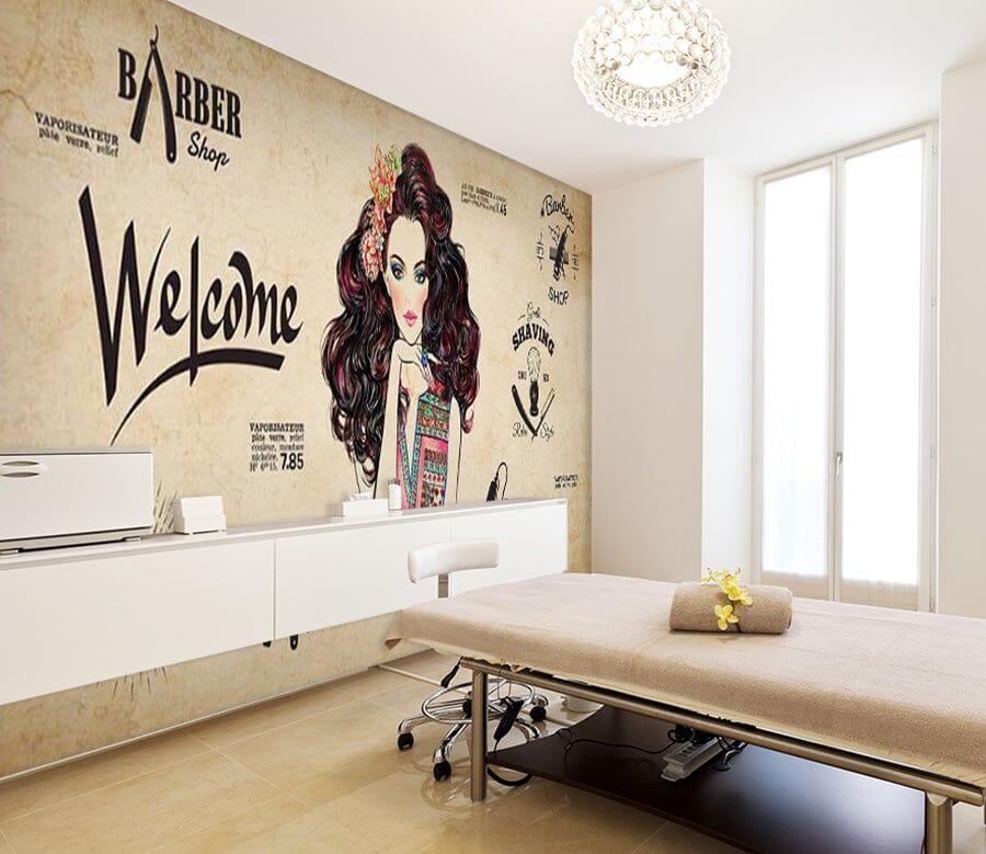 3D Girl With Long Hair 1571 Wall Murals Wallpaper AJ Wallpaper 2 