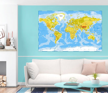3D Beautiful Island 261 World Map Wall Sticker Wallpaper AJ Wallpaper 2 