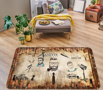 3D Barbershop 77046 Non Slip Rug Mat