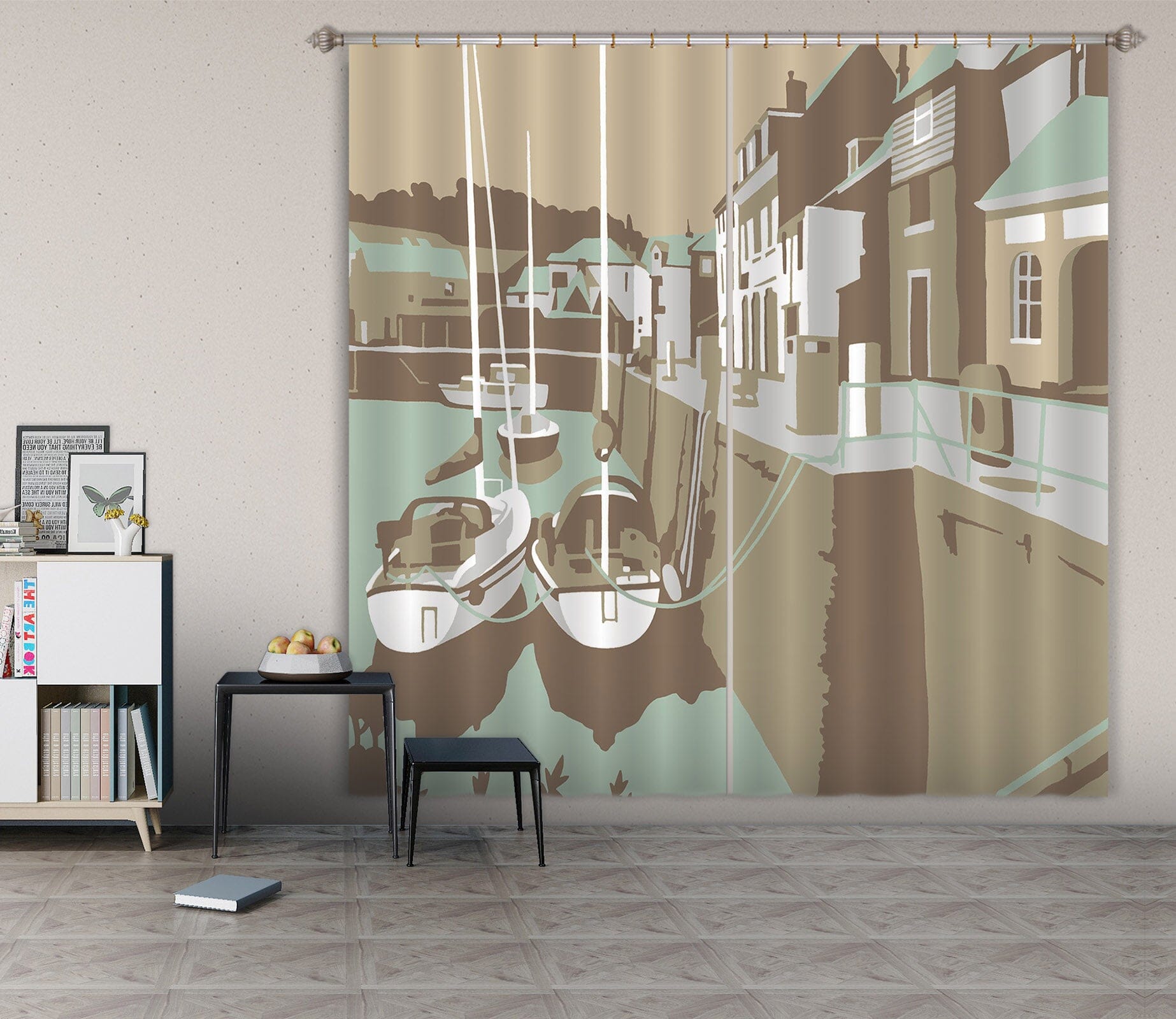 3D Padstow 048 Steve Read Curtain Curtains Drapes Curtains AJ Creativity Home 