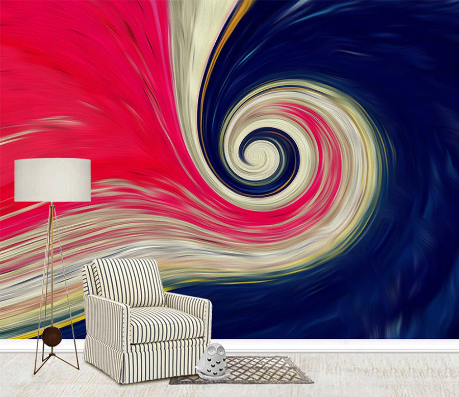 3D Color Wave WC050 Wall Murals