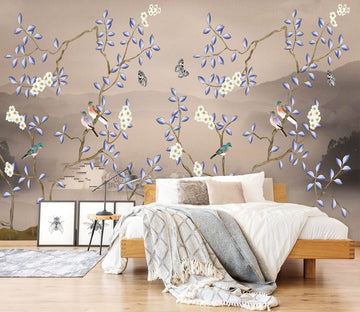 3D Flower Bird 1454 Wall Murals Wallpaper AJ Wallpaper 2 