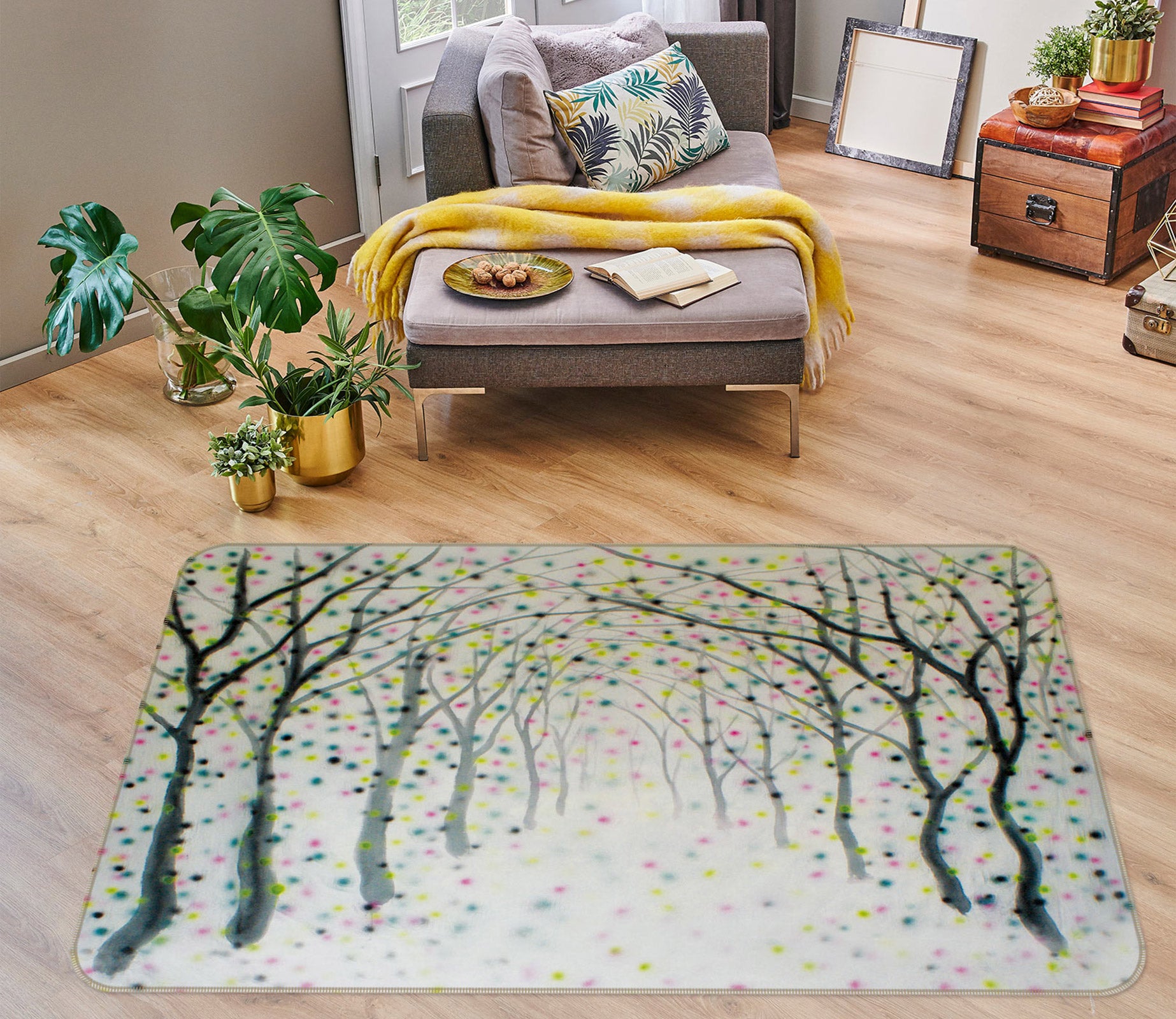 3D Forest 75197 Non Slip Rug Mat