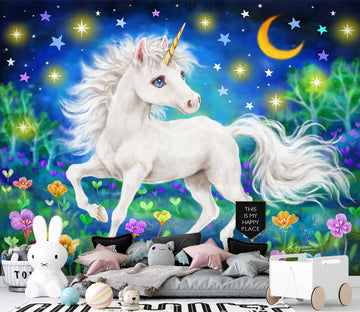 3D Unicorn Star 5412 Kayomi Harai Wall Mural Wall Murals