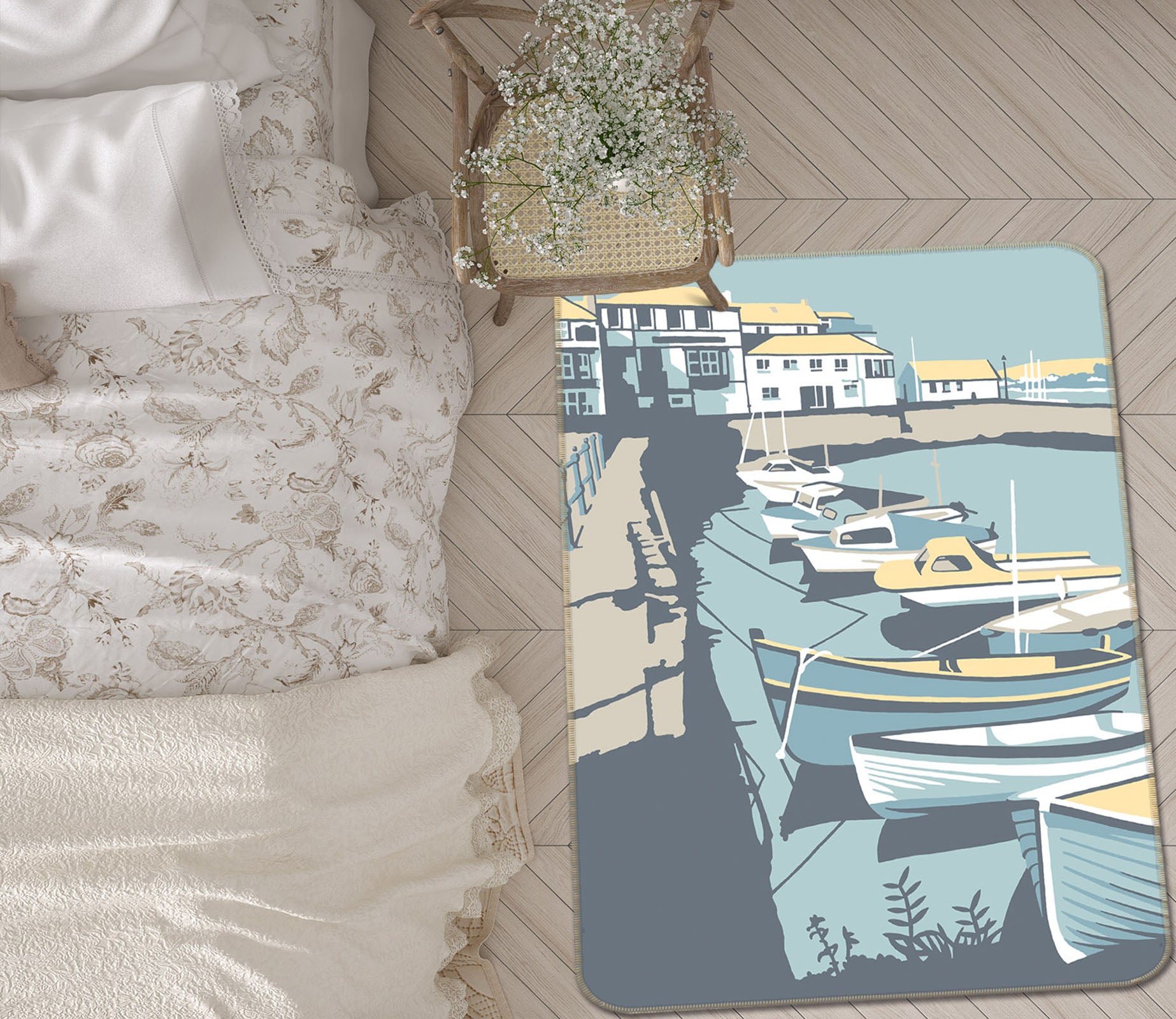 3D Falmouth 84288 Steve Read Rug Non Slip Rug Mat