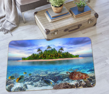 3D Island Seabed 34126 Non Slip Rug Mat