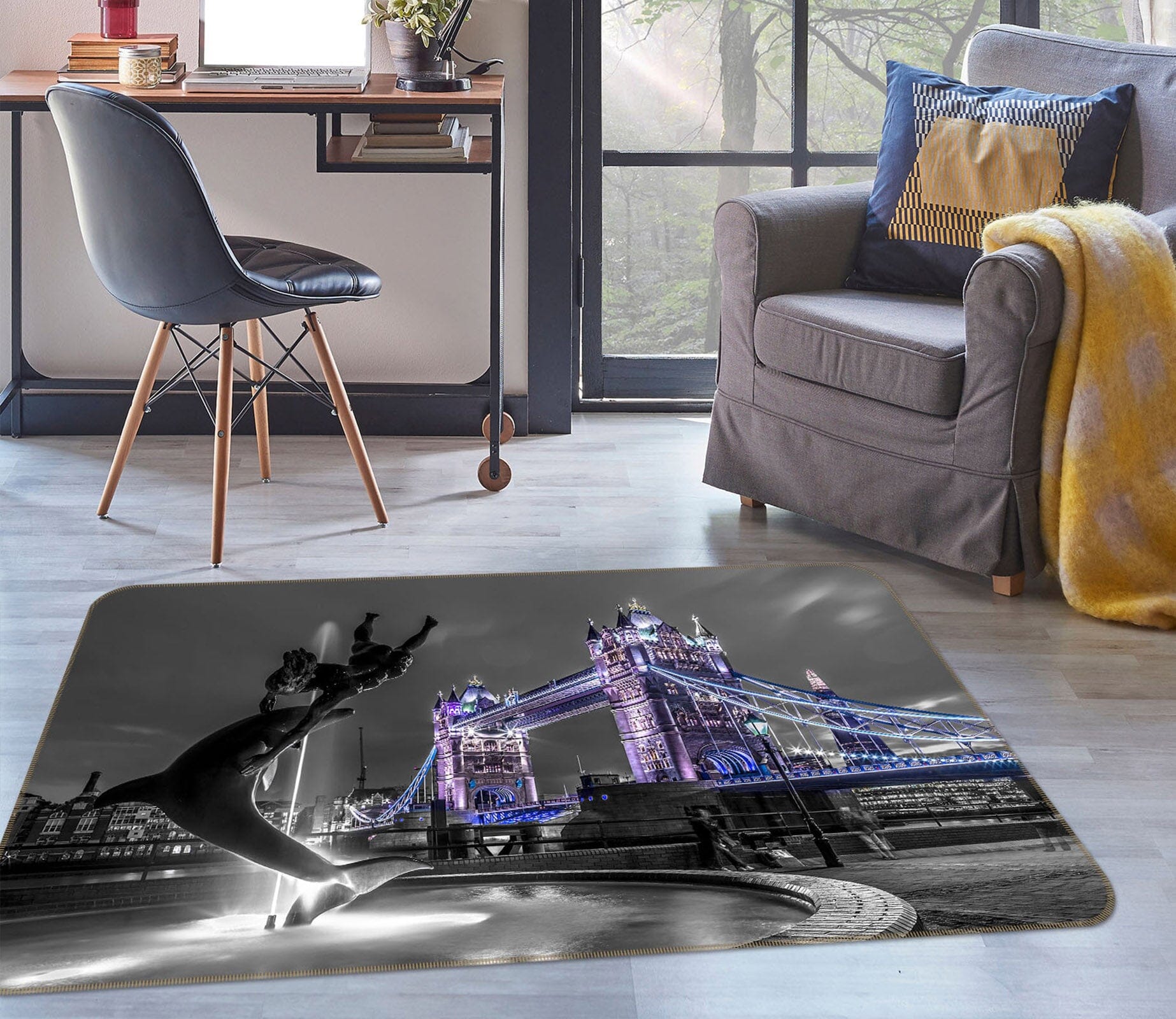 3D Night Lights 3014 Assaf Frank Rug Non Slip Rug Mat Mat AJ Creativity Home 