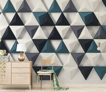 3D Triangle Wall WG012 Wall Murals