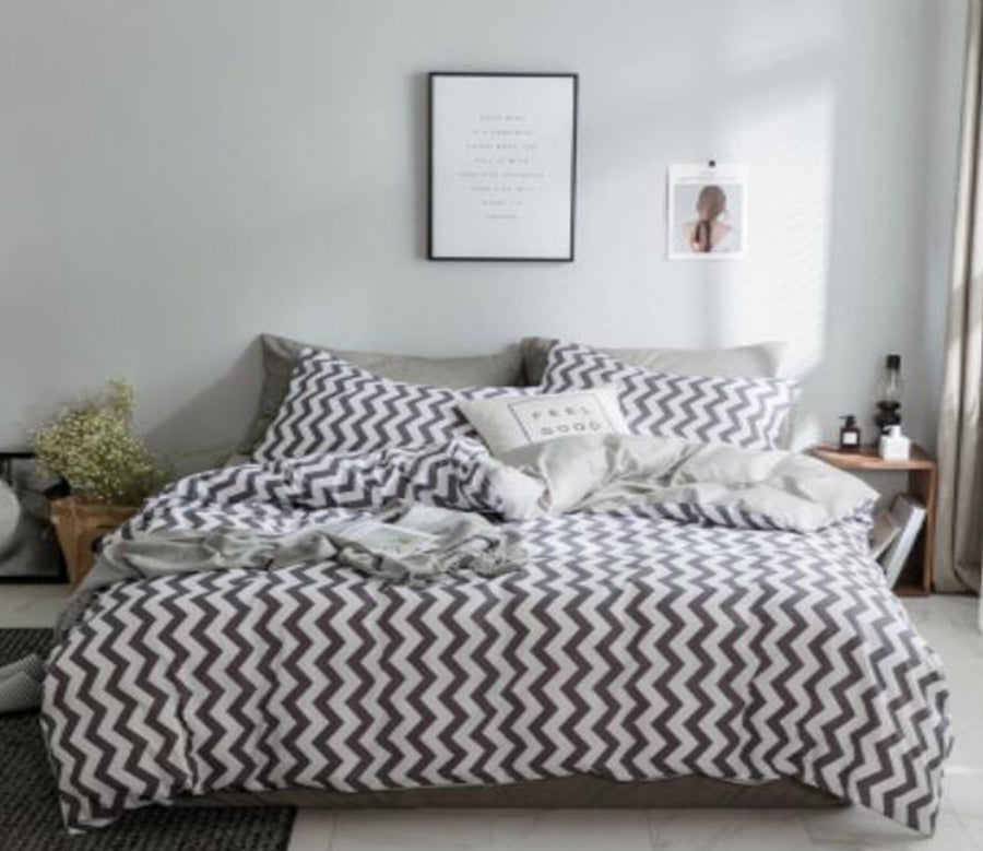 3D Black And White Curve 15192 Bed Pillowcases Quilt
