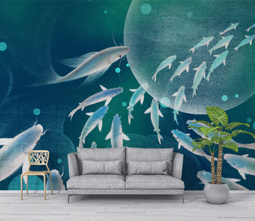 3D Small Fish WC495 Wall Murals