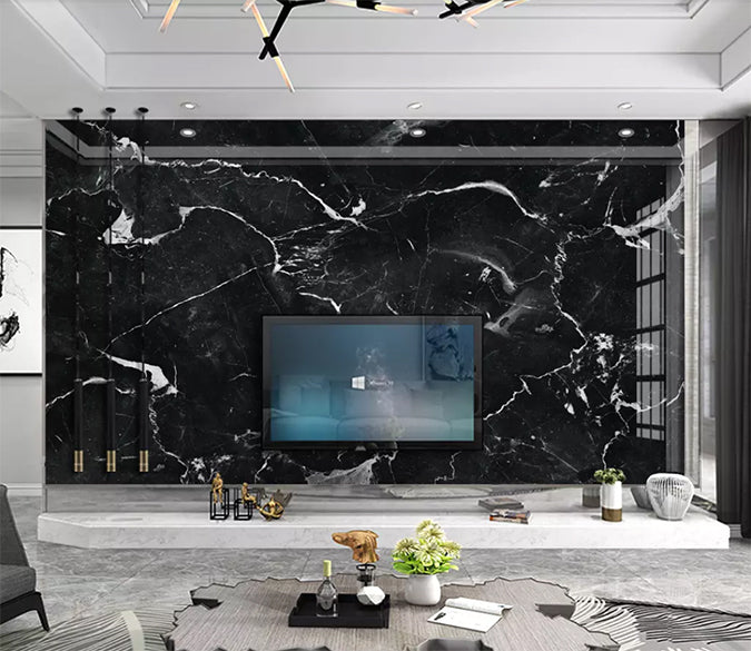 3D Striped Black 1219 Wall Murals Wallpaper AJ Wallpaper 2 