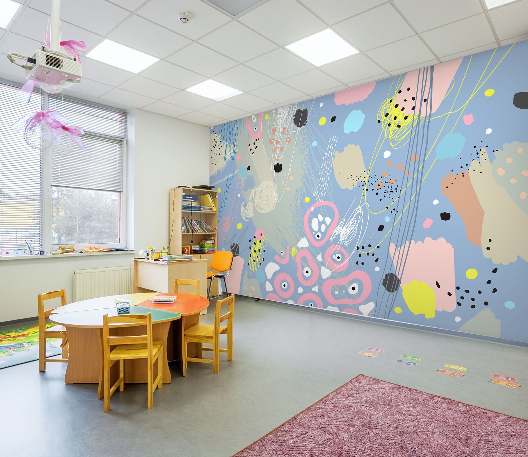 3D Color Graffiti 284 Wall Murals