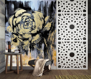 3D Vintage Art Rose 3123 Skromova Marina Wall Mural Wall Murals