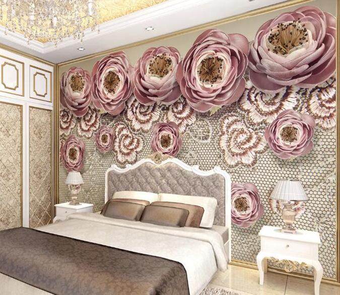 3D Flower 1291 Wall Murals Wallpaper AJ Wallpaper 2 