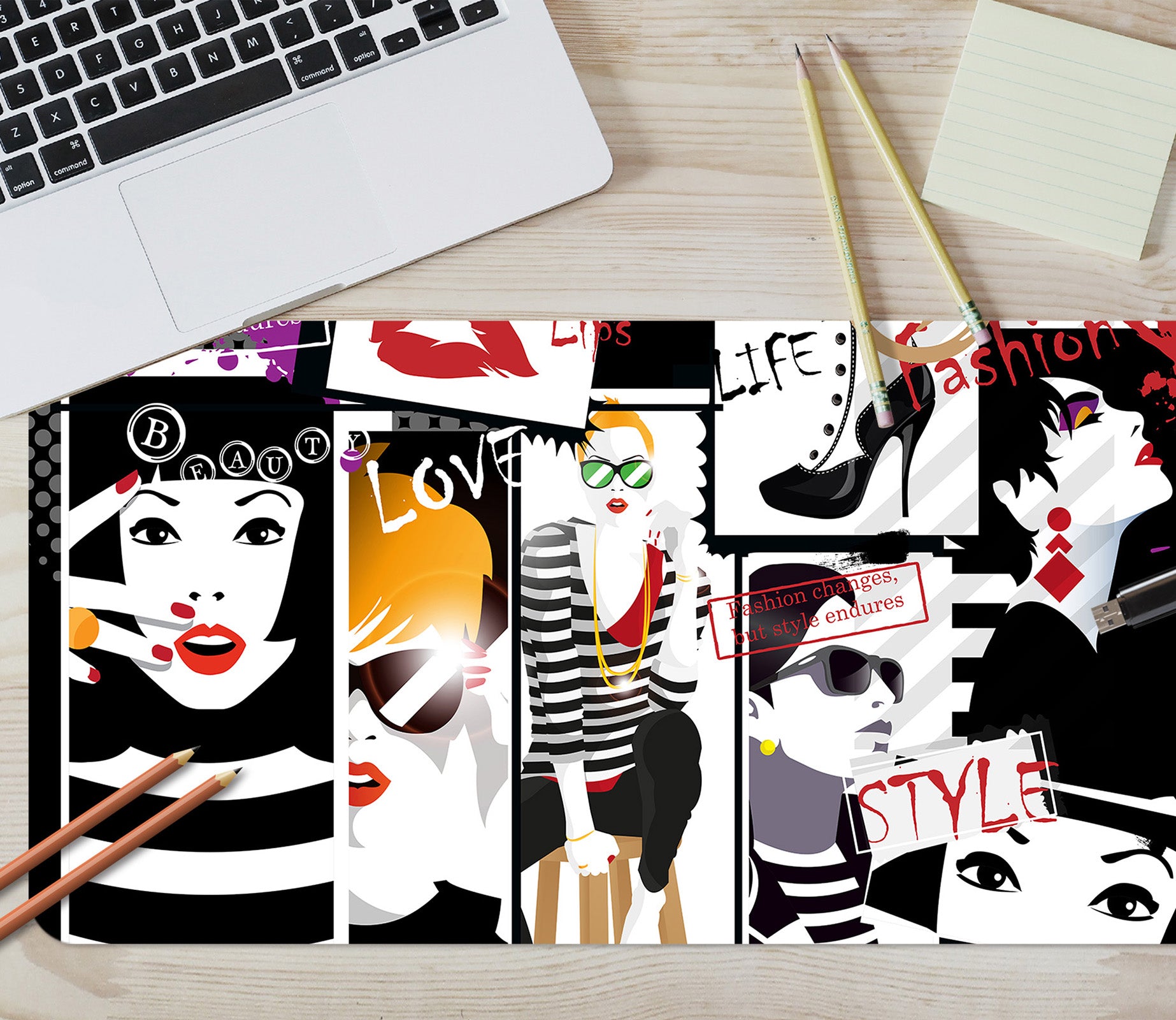 3D Female 17146 Desk Mat
