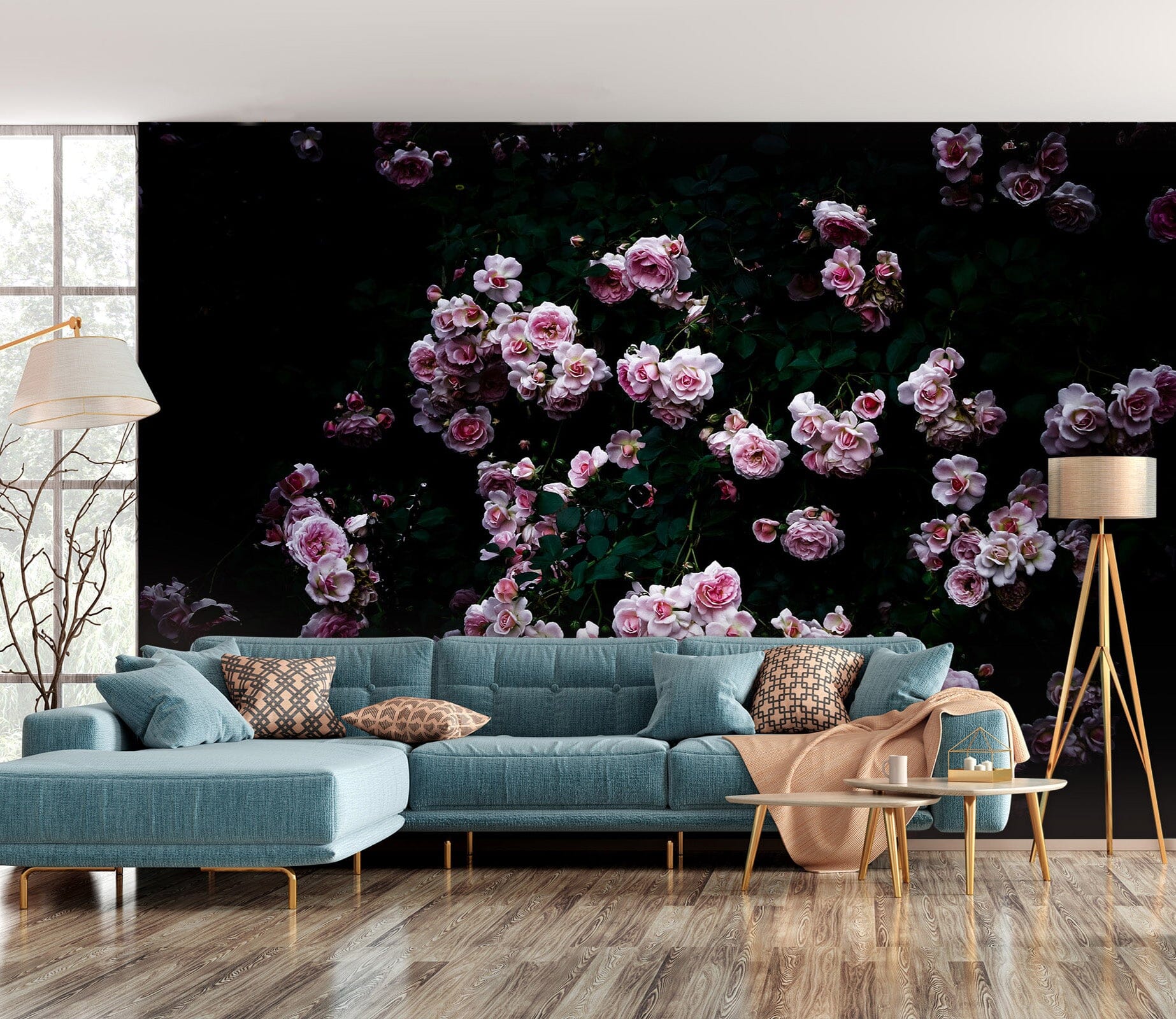 3D Pink Flowers 105 Noirblanc777 Wall Mural Wall Murals Wallpaper AJ Wallpaper 2 