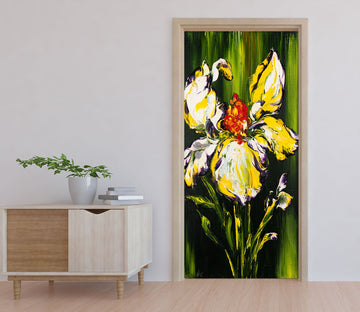 3D Yellow Flower 3299 Skromova Marina Door Mural