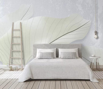 3D White Leaves 3046 Wall Murals Wallpaper AJ Wallpaper 2 