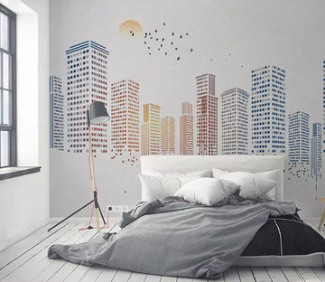 3D Color Building 2082 Wall Murals Wallpaper AJ Wallpaper 2 