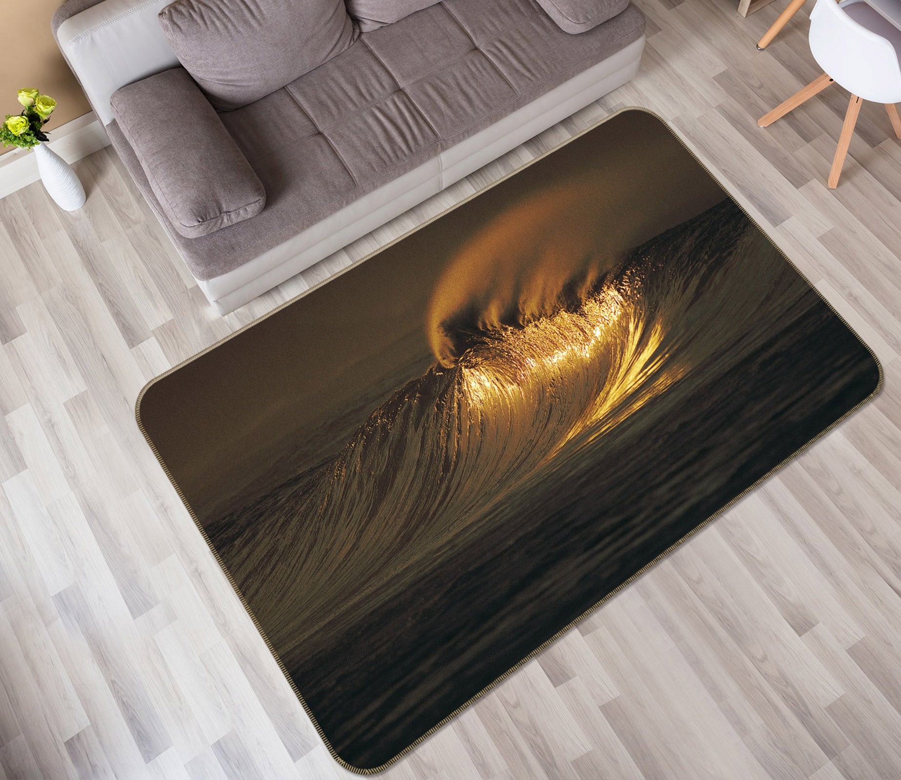 3D Waves 36002 Non Slip Rug Mat