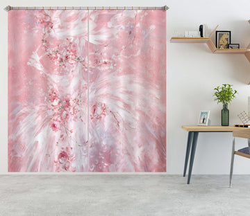 3D Pink Skirt Petals 3059 Debi Coules Curtain Curtains Drapes