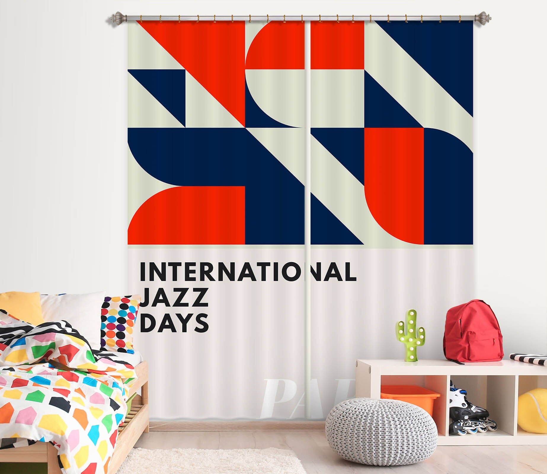 3D Blue Pattern 1063 Boris Draschoff Curtain Curtains Drapes Curtains AJ Creativity Home 