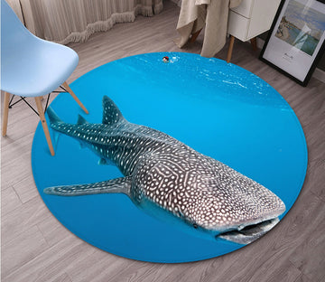 3D Shark 7203 Round Non Slip Rug Mat Mat AJ Creativity Home 