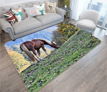3D Horse Grazing 589 Animal Non Slip Rug Mat Mat AJ Creativity Home 