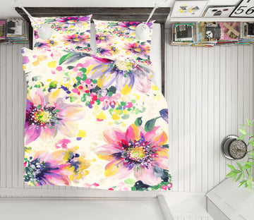 3D Flowers 16170 Bed Pillowcases Quilt