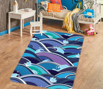 3D Waves 29221 Non Slip Rug Mat