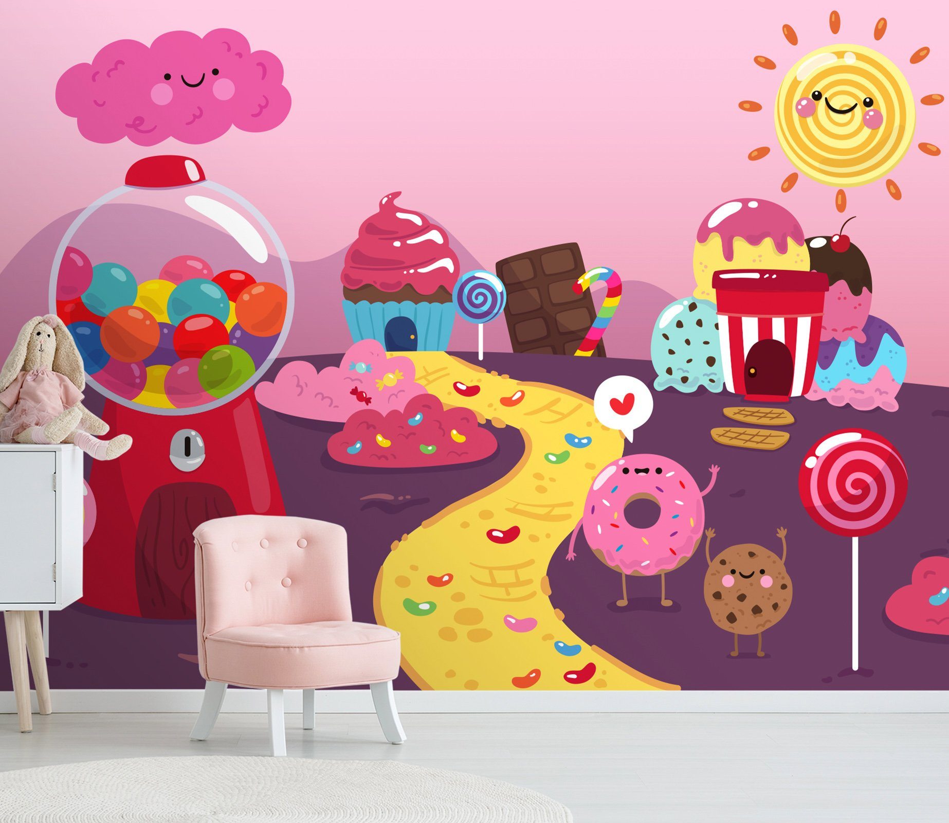 3D Candy House Ice Cream 232 Wallpaper AJ Wallpaper 2 