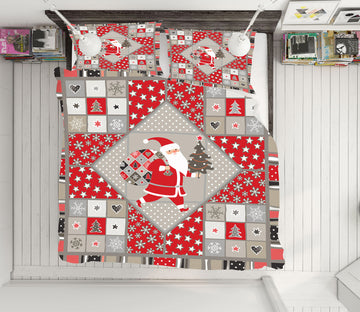 3D Santa Claus 51040 Christmas Quilt Duvet Cover Xmas Bed Pillowcases