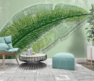 3D Green Leaf 2041 Wall Murals Wallpaper AJ Wallpaper 2 