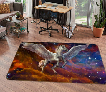 3D Pegasus Stars 025 Animal Non Slip Rug Mat