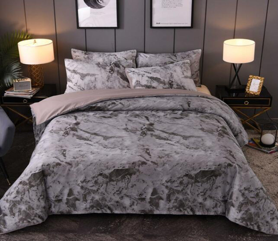 3D Dark Gray Stone Texture 13163 Bed Pillowcases Quilt
