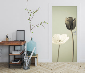 3D White Lotus 5024 Assaf Frank Door Mural