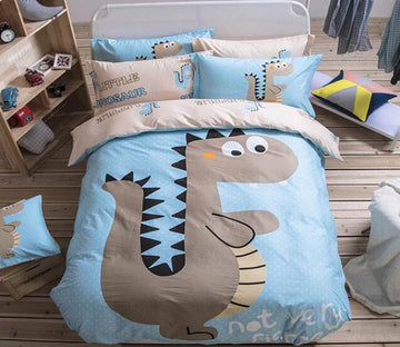 3D Cartoon Dinosaur 7131 Bed Pillowcases Quilt