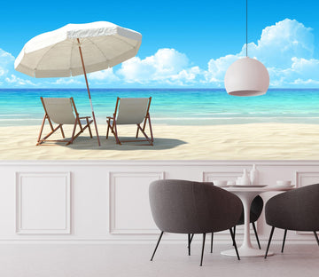 3D Beach Chair 2020 Wall Murals Wallpaper AJ Wallpaper 2 