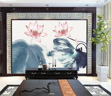 3D Lotus 1800 Wall Murals Wallpaper AJ Wallpaper 2 