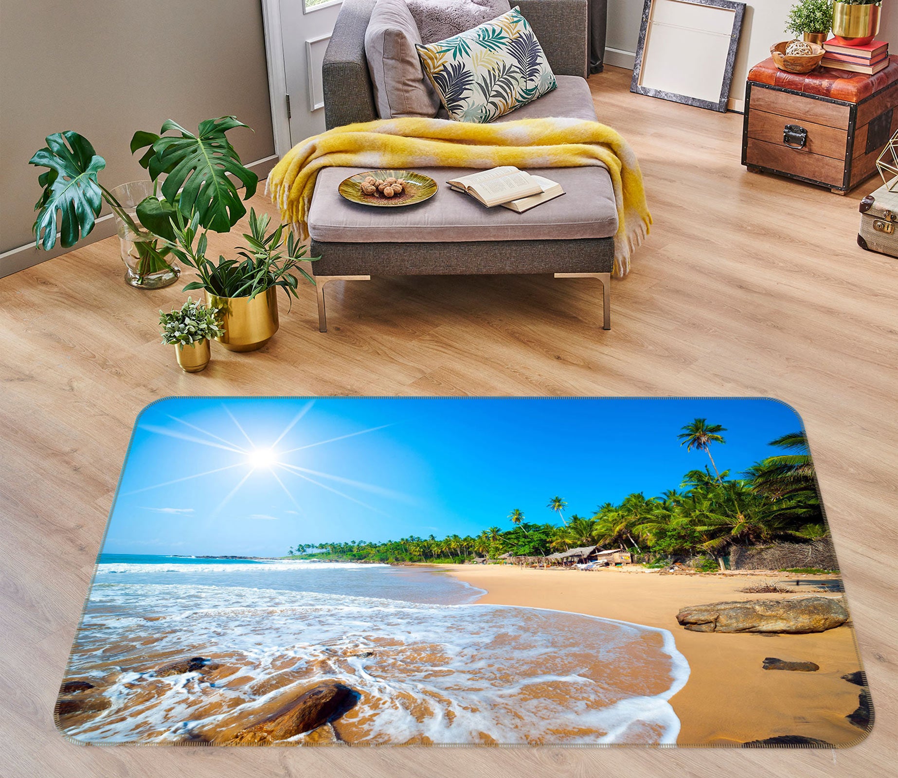 3D Seaside 77225 Non Slip Rug Mat