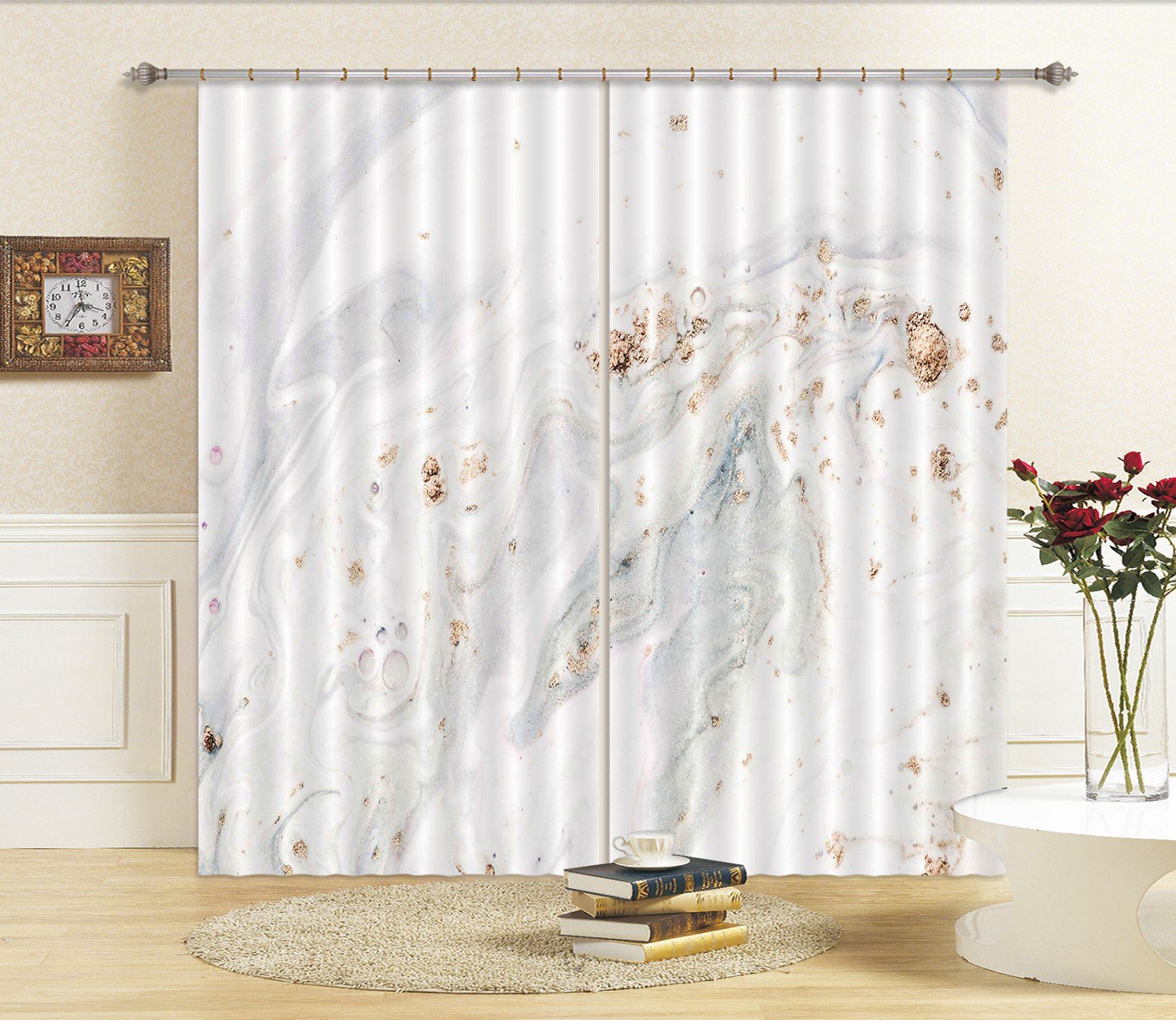 3D Light Ink Painting 80 Curtains Drapes Curtains AJ Creativity Home 