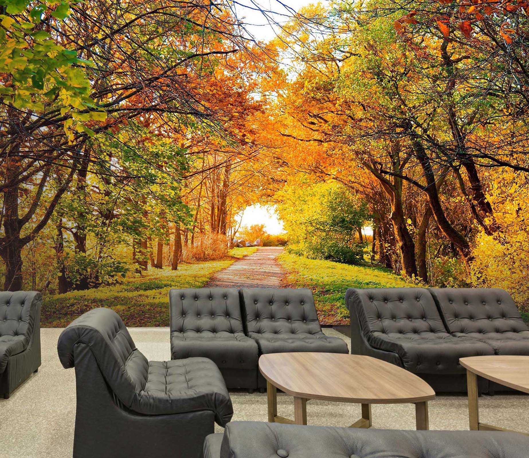 3D Maple Leaf Sunshine 43 Wall Murals Wallpaper AJ Wallpaper 2 