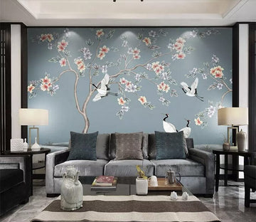 3D Flower Bird 2248 Wall Murals Wallpaper AJ Wallpaper 2 