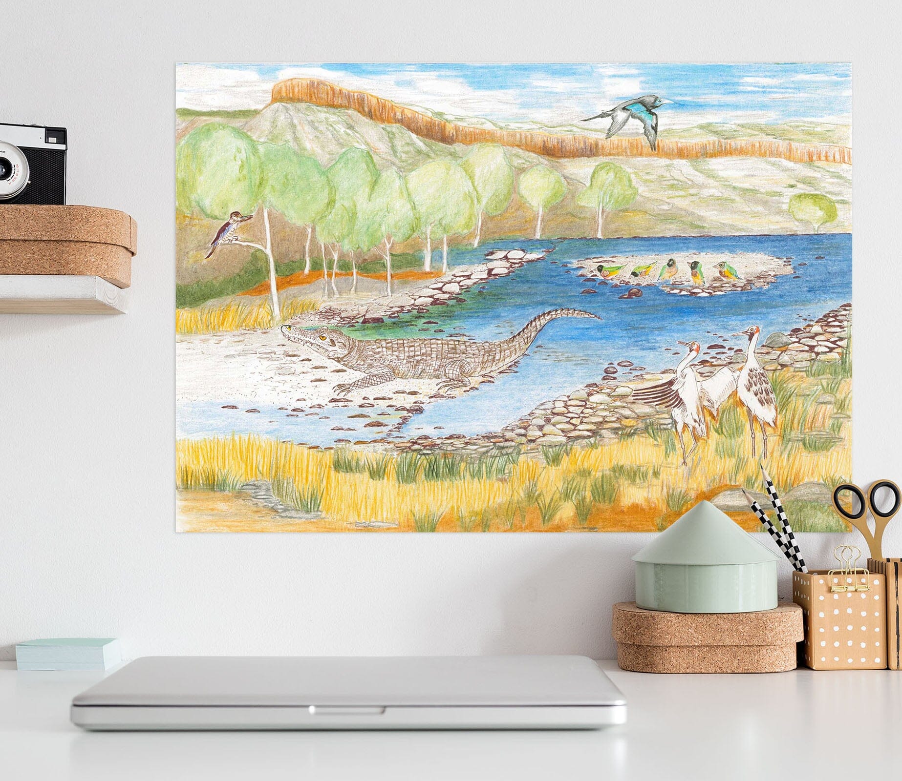 3D Valley River 022 Michael Sewell Wall Sticker Wallpaper AJ Wallpaper 2 