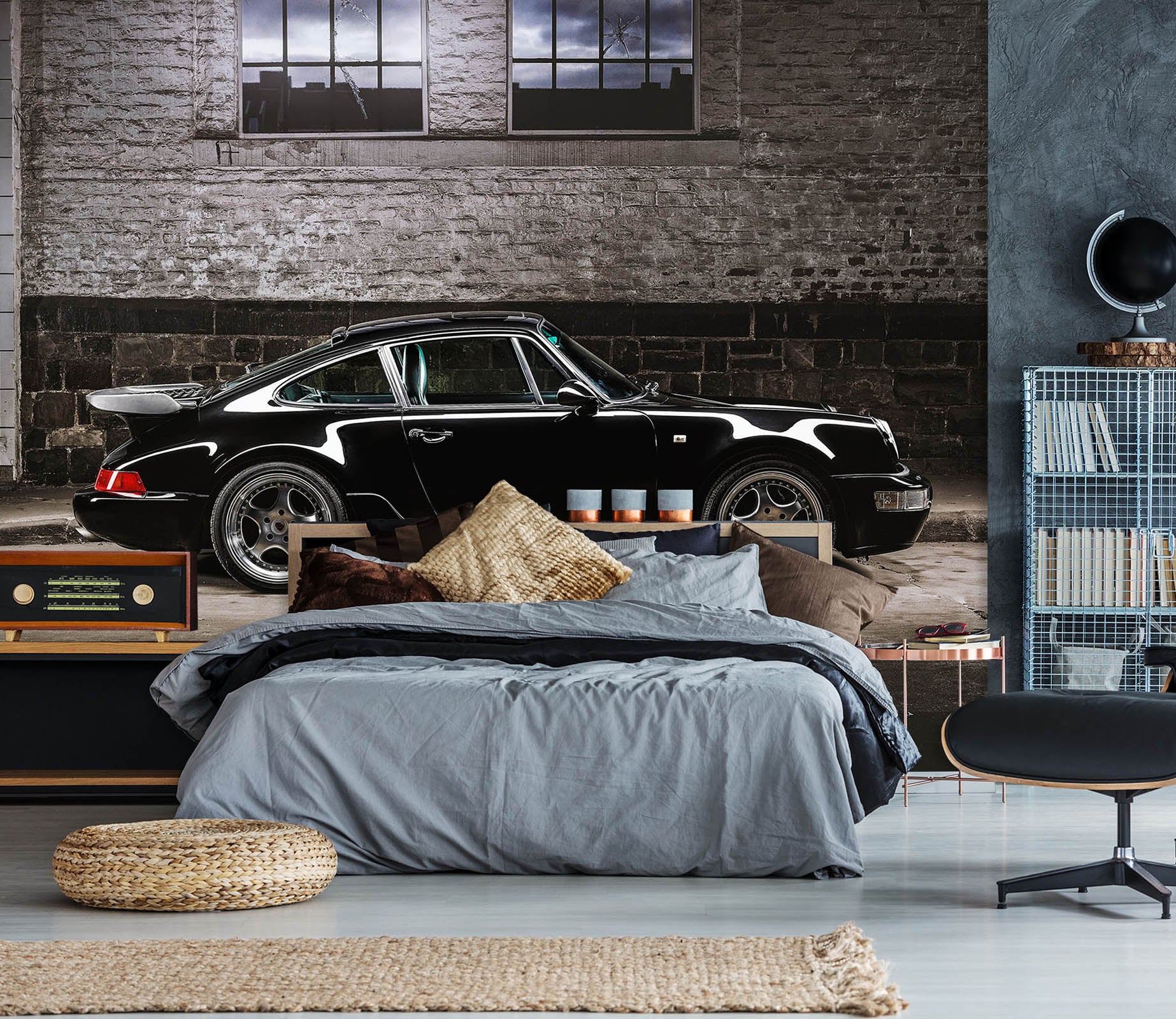 3D Black Luxury Car 1132 Wall Murals